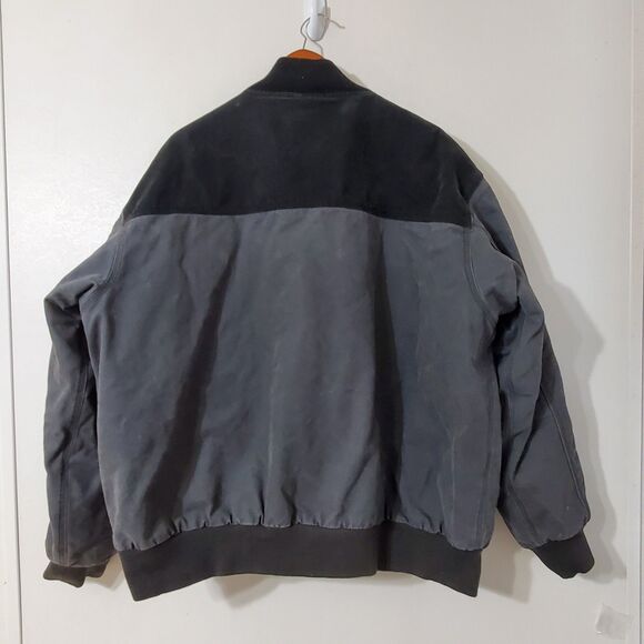 Snap On Tools Color Block Jacket Men’s Size 3XL Black & Gray Heavy Canvas - Picture 3 of 14